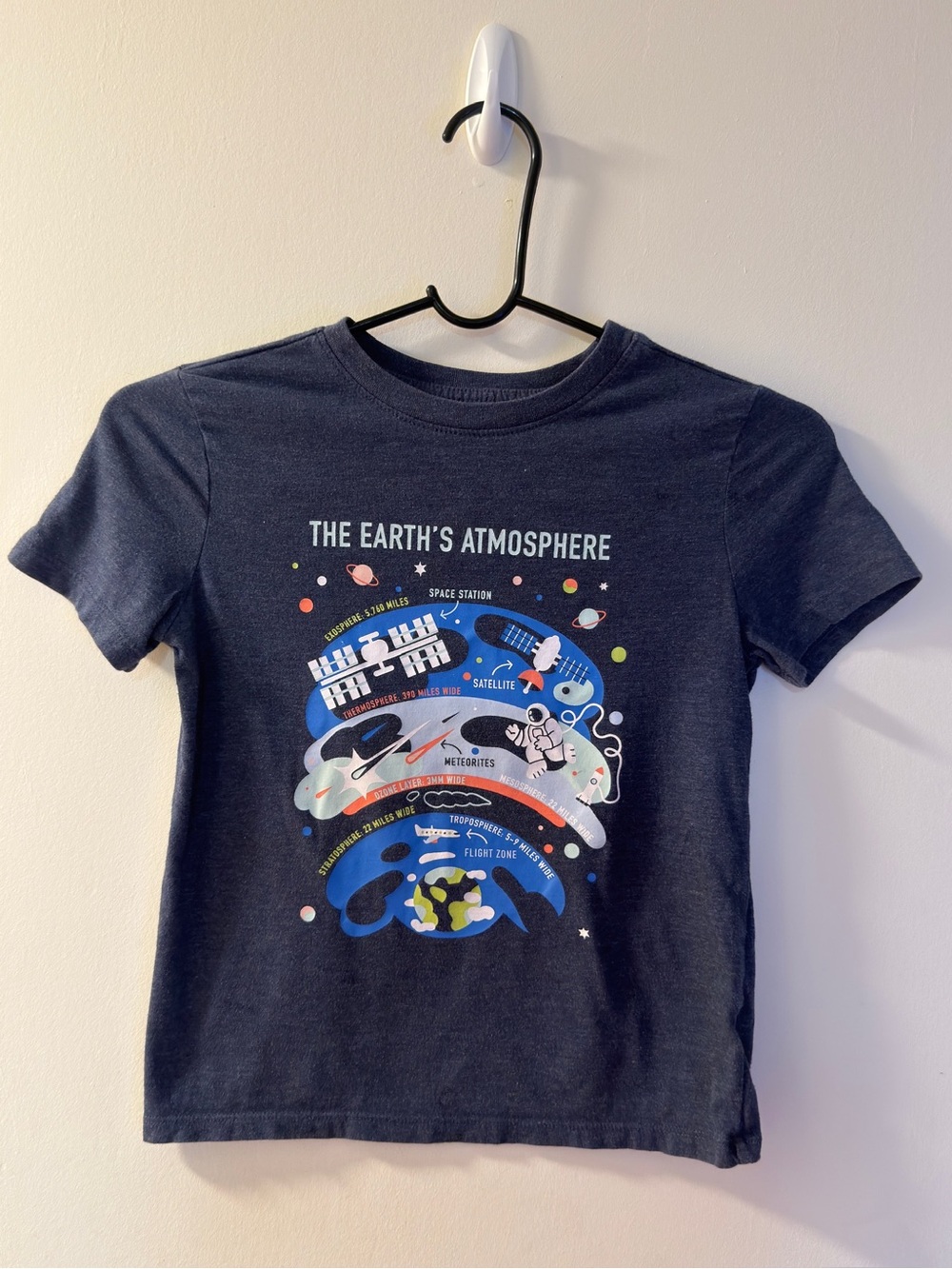 Cat & Jack Navy Graphic 'The Earth's Atmosphere' Tee